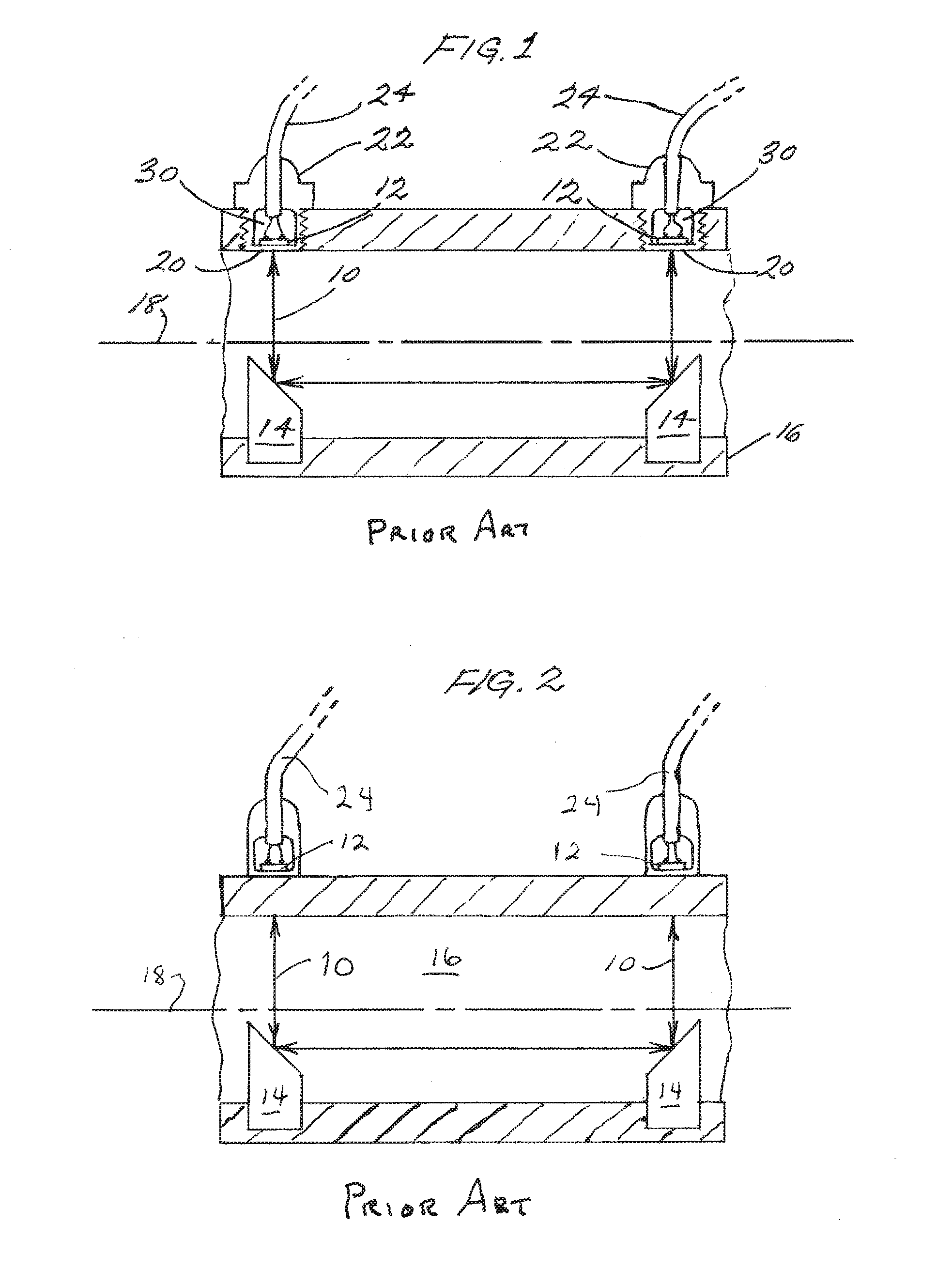 Transducer Mounted Between Two Spaced-Apart Interior Surfaces Of A Cavity In The Wall Of A Flow Tube