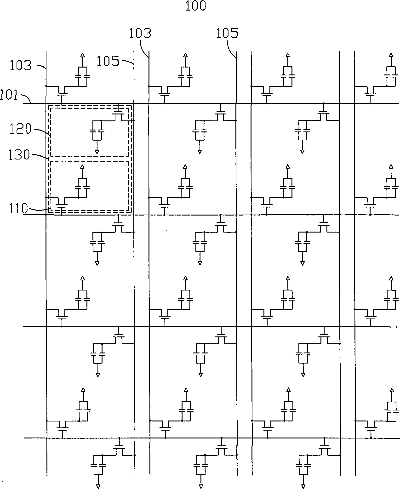 Driving circuit and method for LCD device