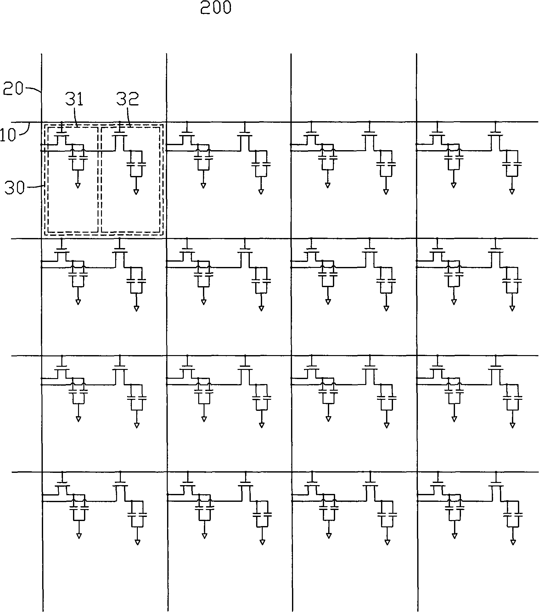 Driving circuit and method for LCD device