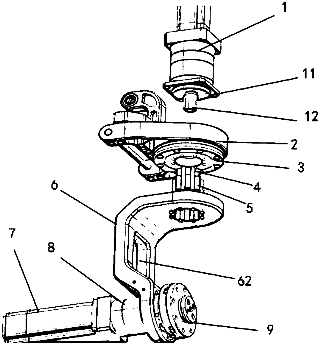 Flexible steering protection device of novel driving and steering integrated assembly