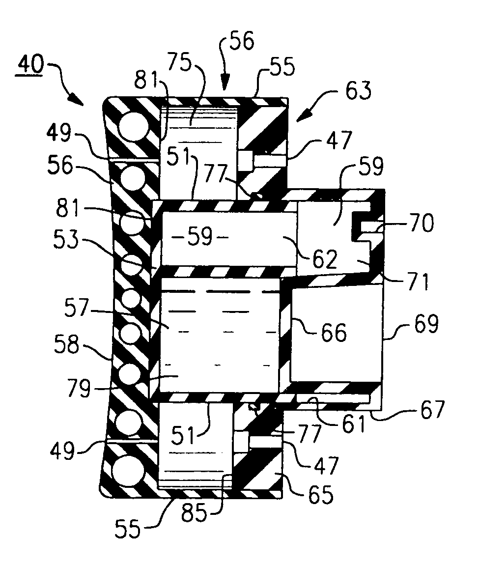 Hydraulastic recoil pad for a shoulder firearm