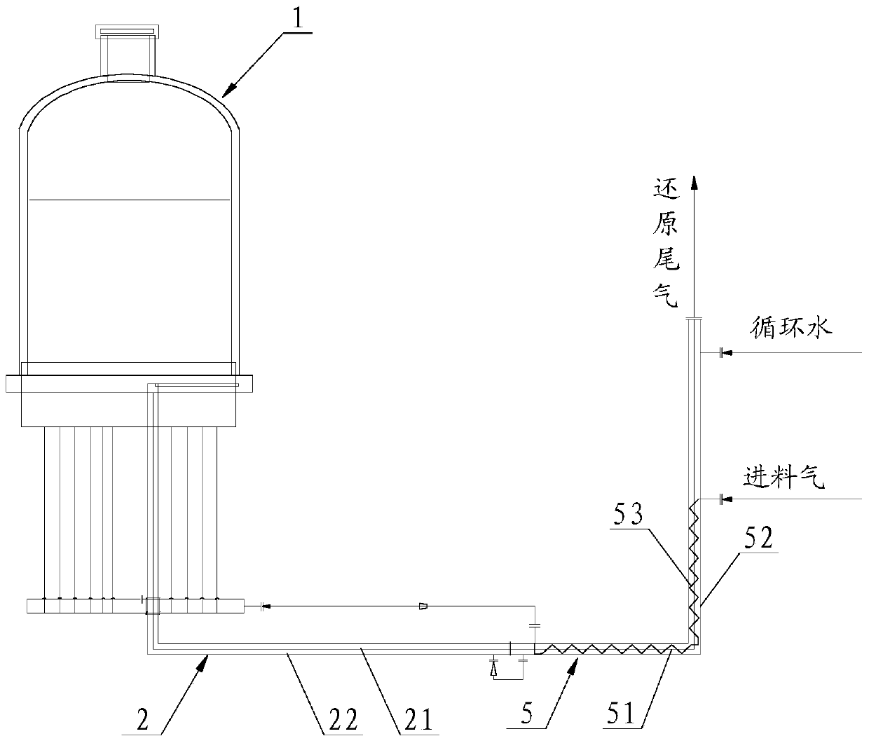 Method and system for utilizing waste heat of polysilicon reduction tail gas