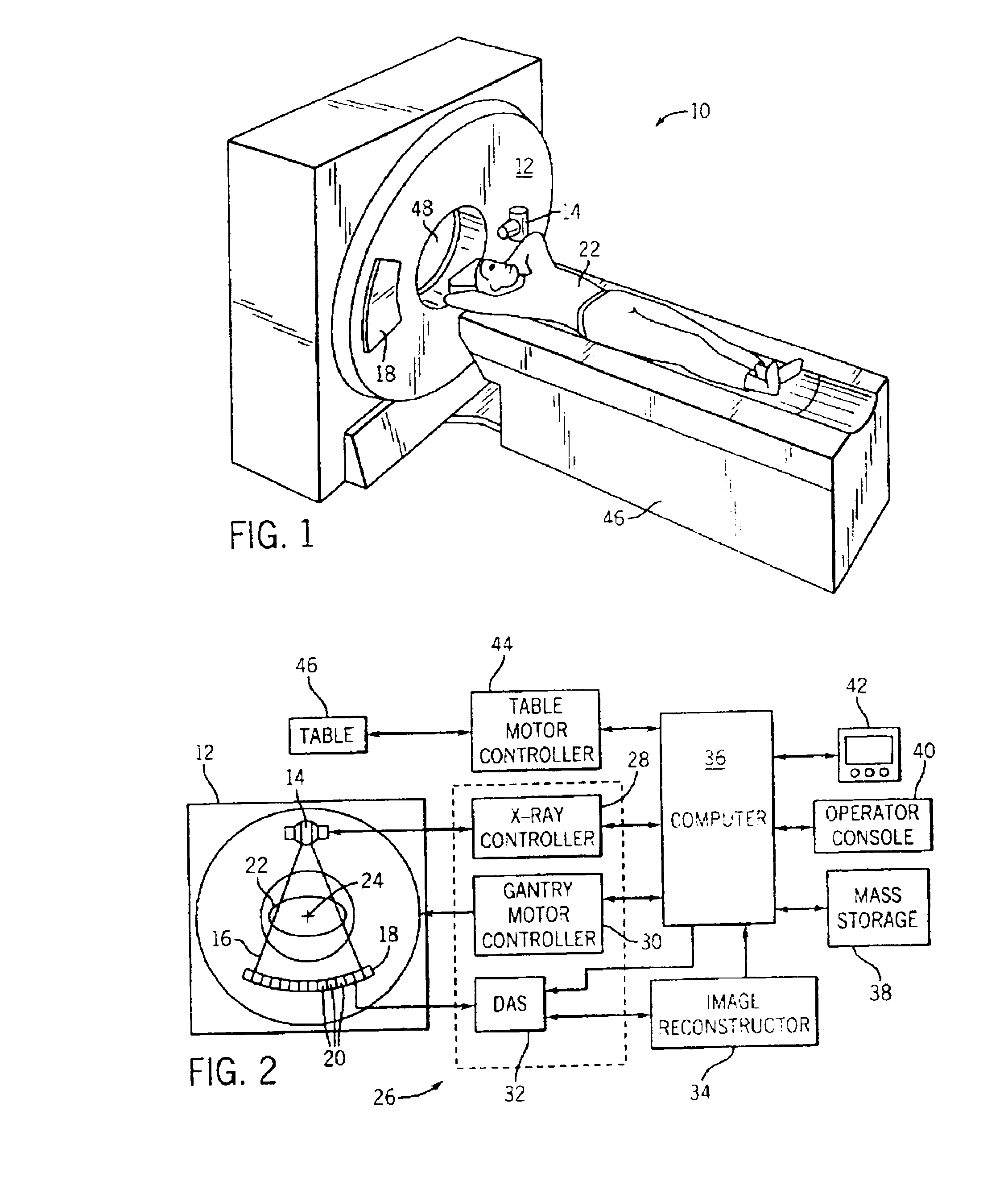 CT detector with integrated air gap