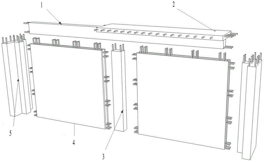 Prefabricated steel fiber sludge-made ceramisite concrete wall based on T-shaped groove connection and construction method of prefabricated steel fiber sludge-made ceramisite concrete wall