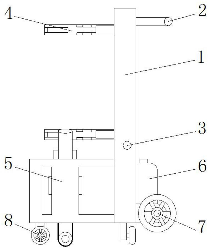 An integrated planting machine that facilitates fruit tree digging and transfer