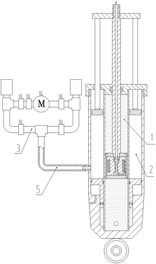 Magneto-rheological sliding column integrated with air spring