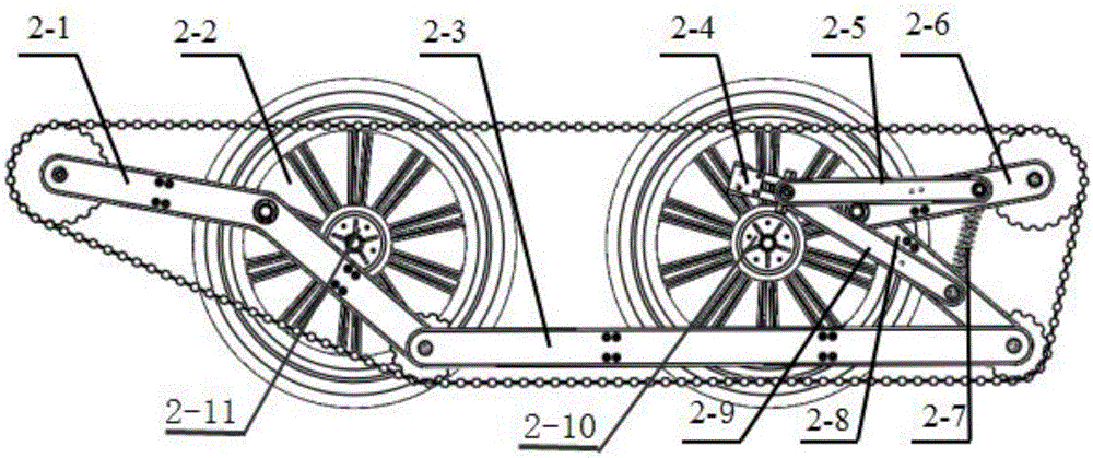 Mobile robot platform with deformable tracks based on four-rod mechanism