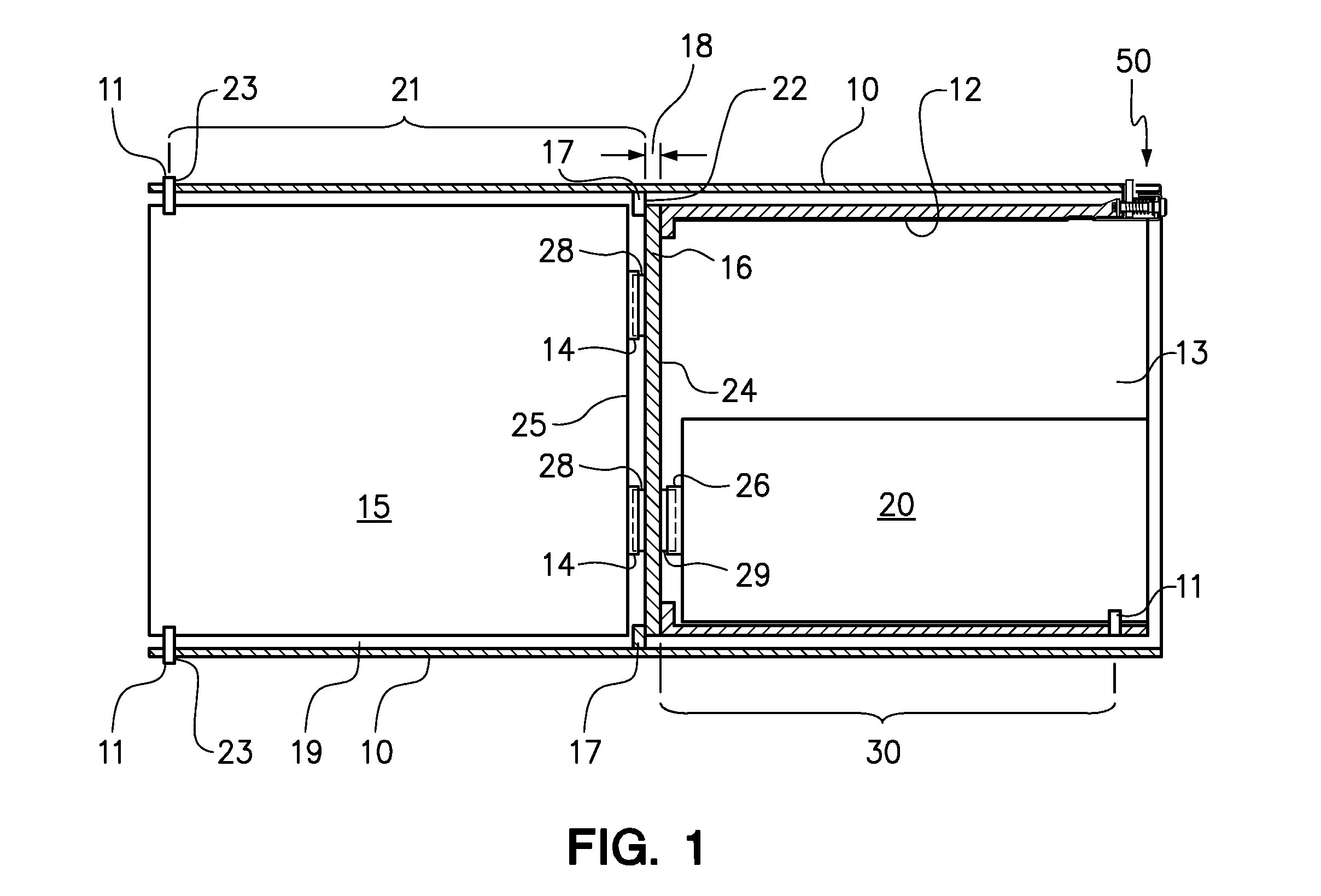 Method of securing electronic devices within a sub-chassis