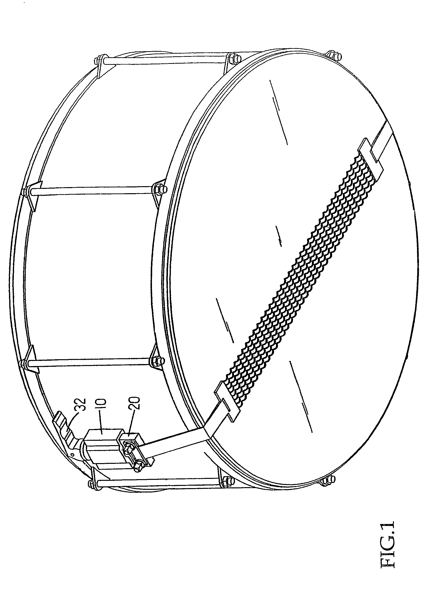 Adjust device for adjusting a tension of a snare of a snare drum