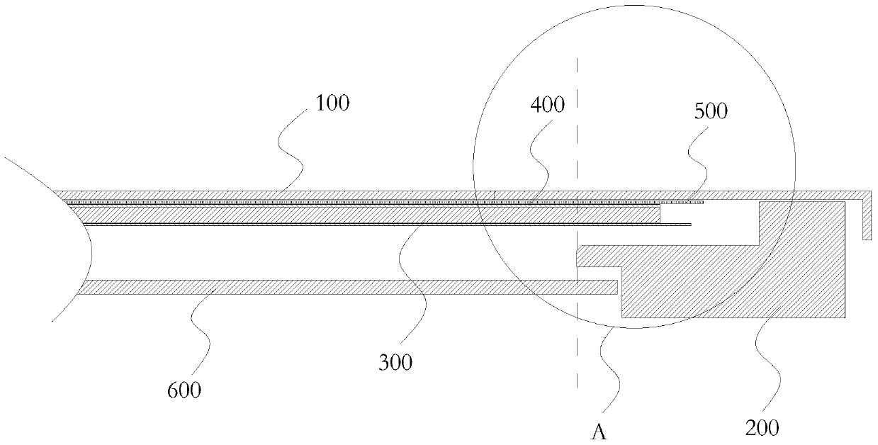 Electromagnetic touch structure, side-type backlight display module and display