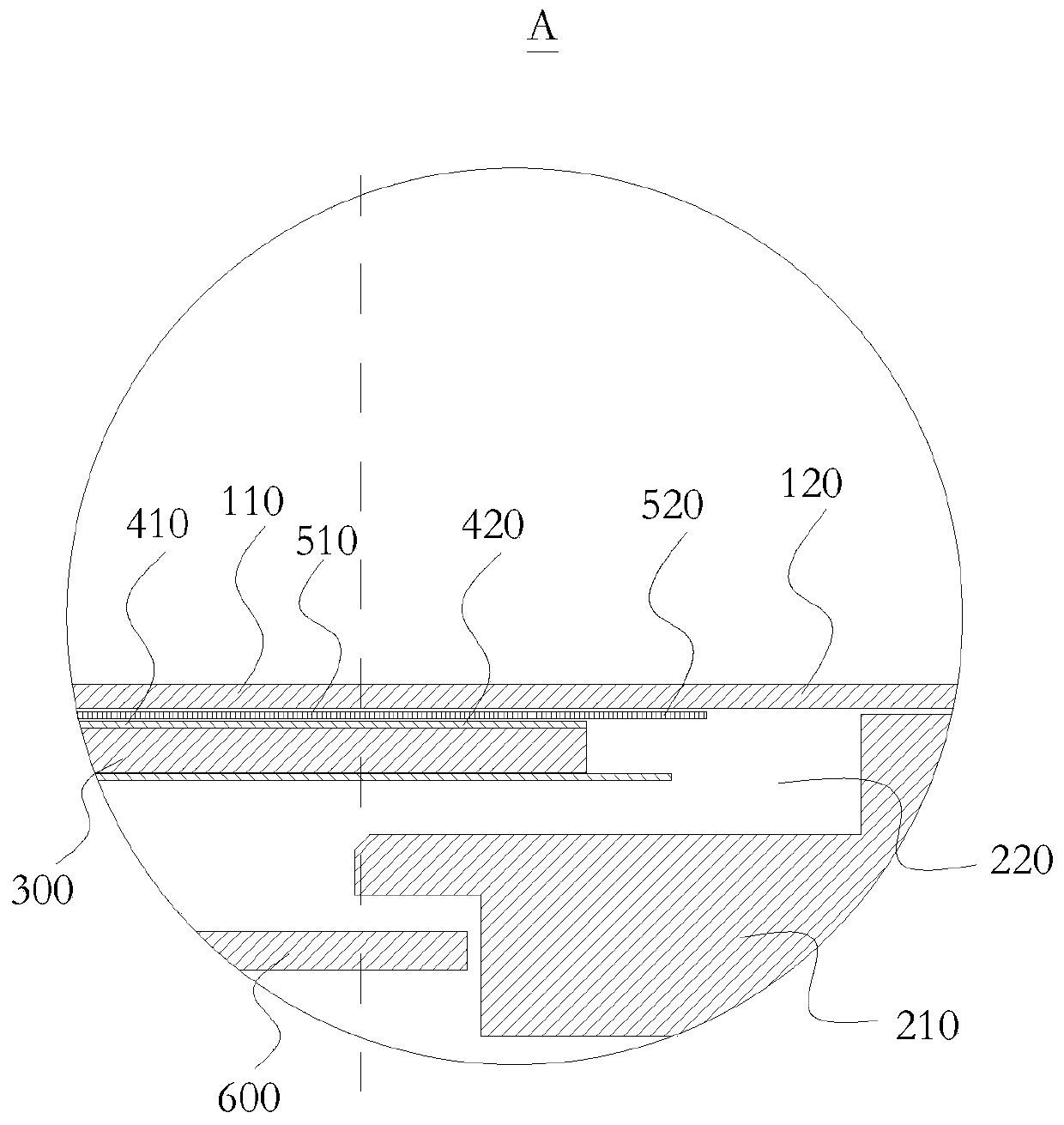 Electromagnetic touch structure, side-type backlight display module and display