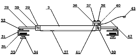 Post thoracic surgery protection and fixing device