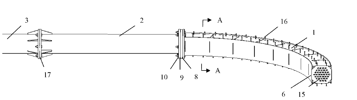 Pulling-rope diverter for inclination of rope tower