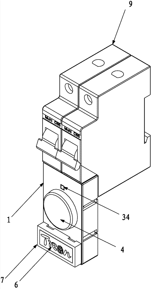 Micro cut-off switch indicating lamp