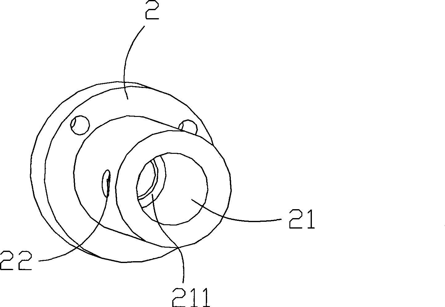 Apparatus for eliminating clearance between screw mandrel and nut