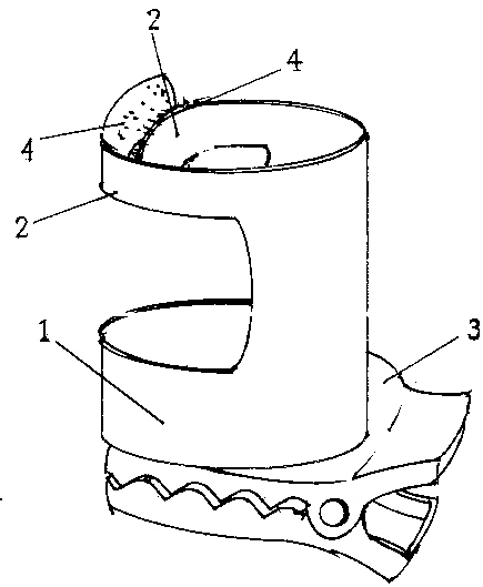 Cup base capable of being clamped on table edge for placing tea cup