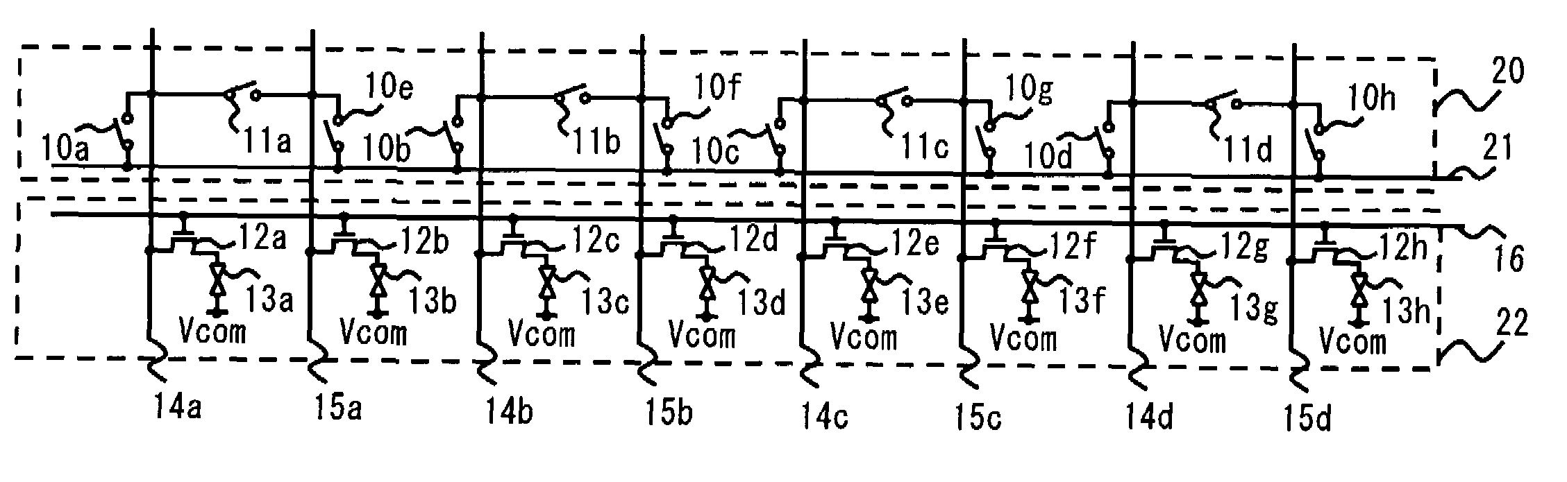 Driving circuit, display device, and driving method for the display device