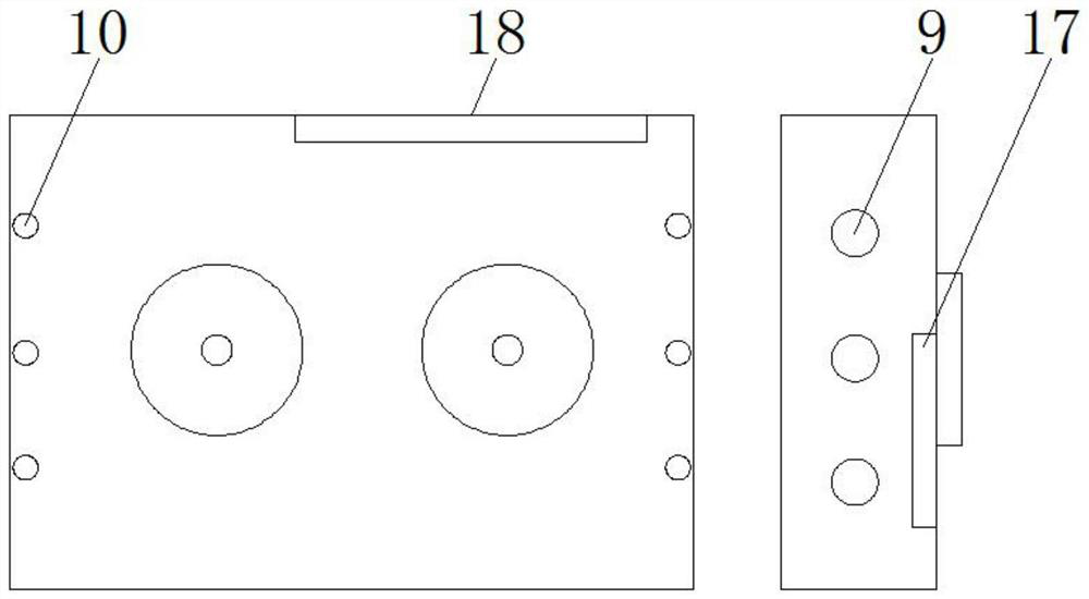 Multi-data acquisition FZG gear box test device capable of adjusting meshing rigidity