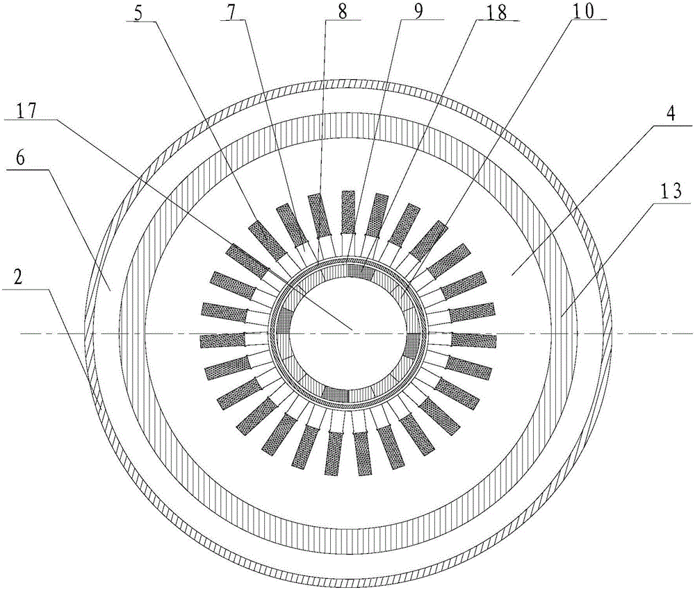 A wind-water hybrid cooling high-speed permanent magnet motor with hybrid protection for the rotor