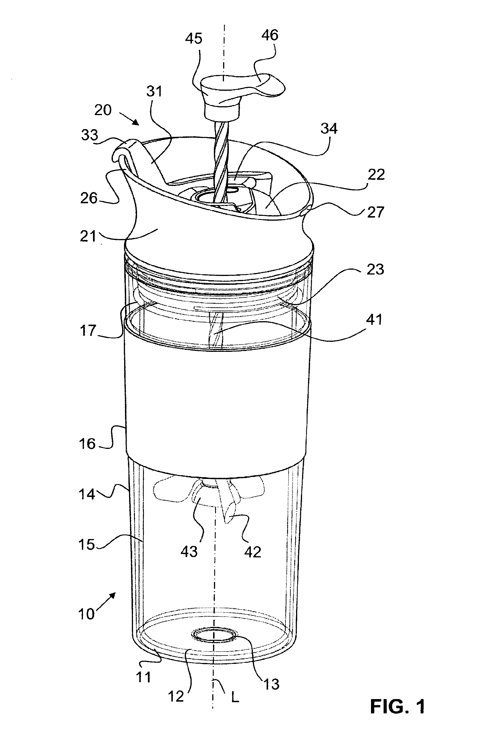 Beverage maker having a lockable actuation rod