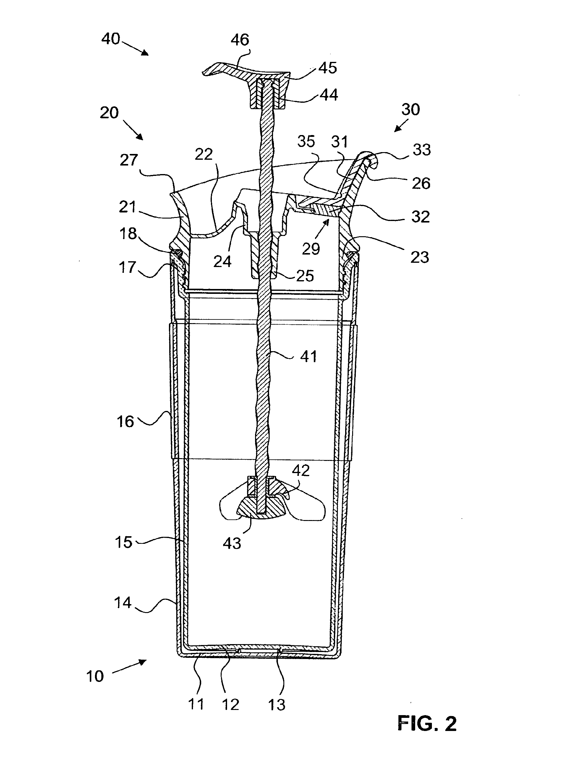 Beverage maker having a lockable actuation rod