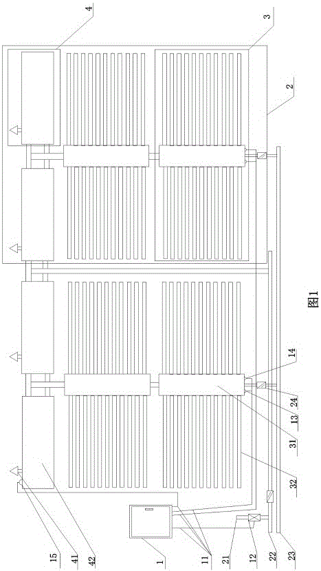 Full module solar heat collection engineering system