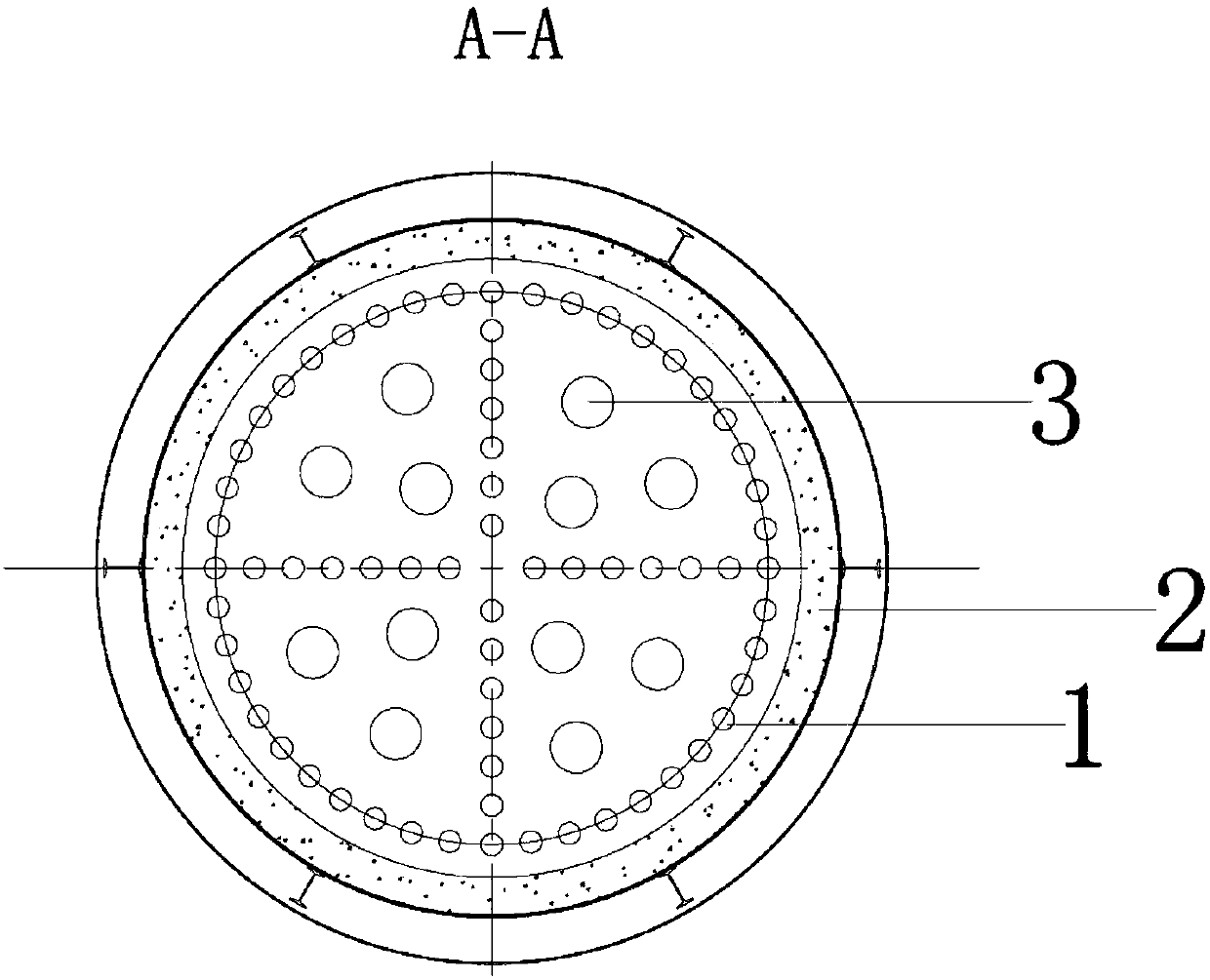 Tubular heating furnace with cruciform layout