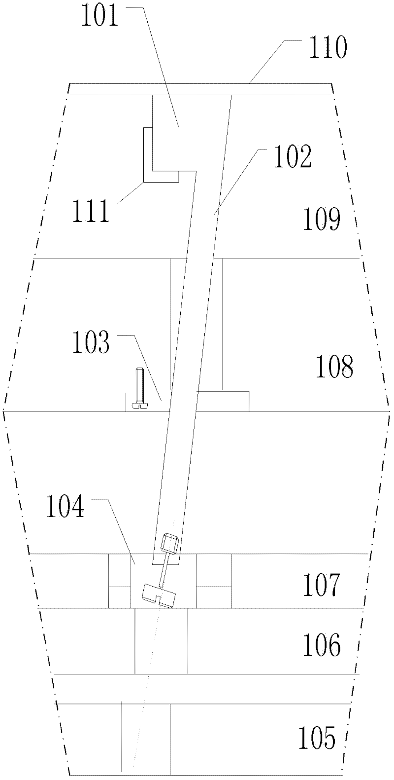 Down-slope oblique jacking accelerating core pulling mechanism assembly in injection mold