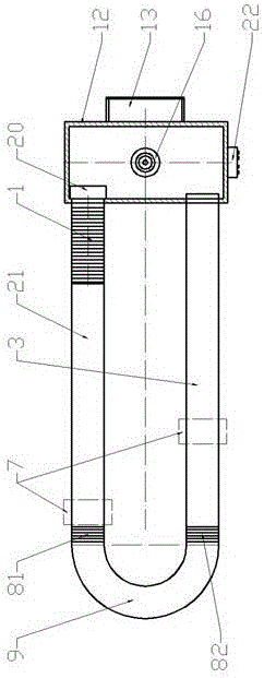 Simulation test device for debris flow and test method