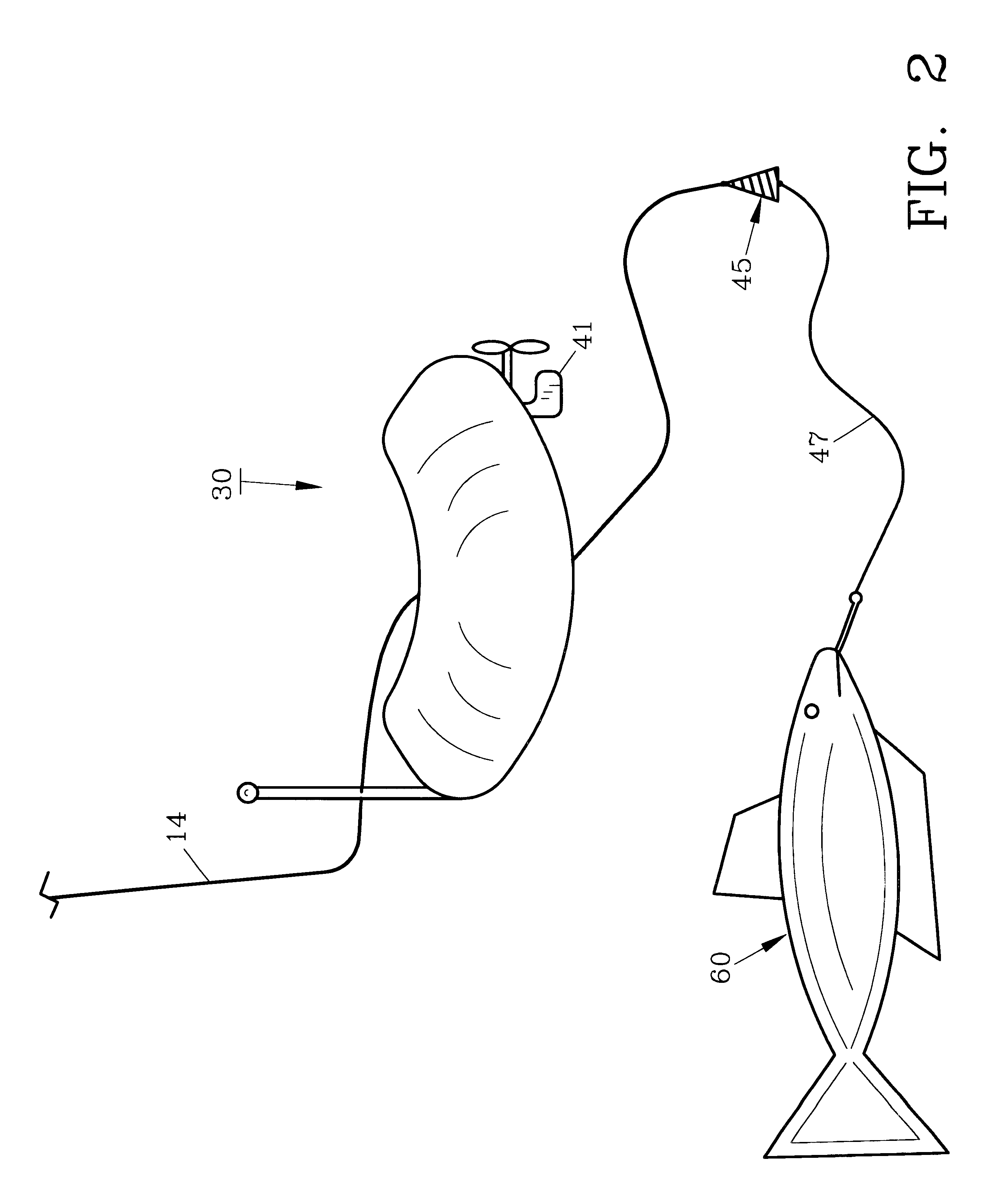 Radio-controlled fishing apparatus and method