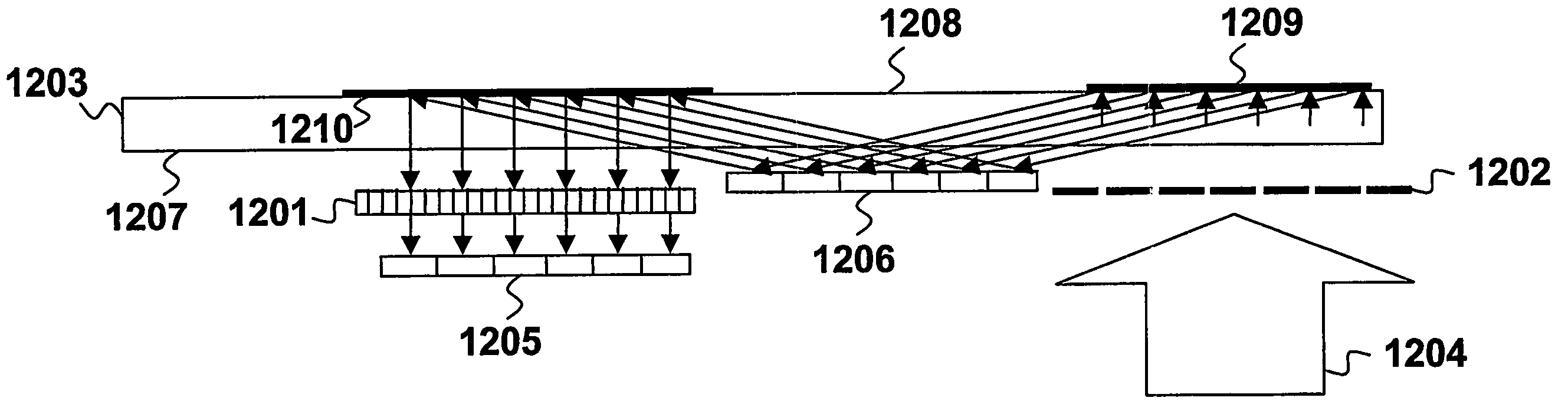 System for reading data stored on an information carrier