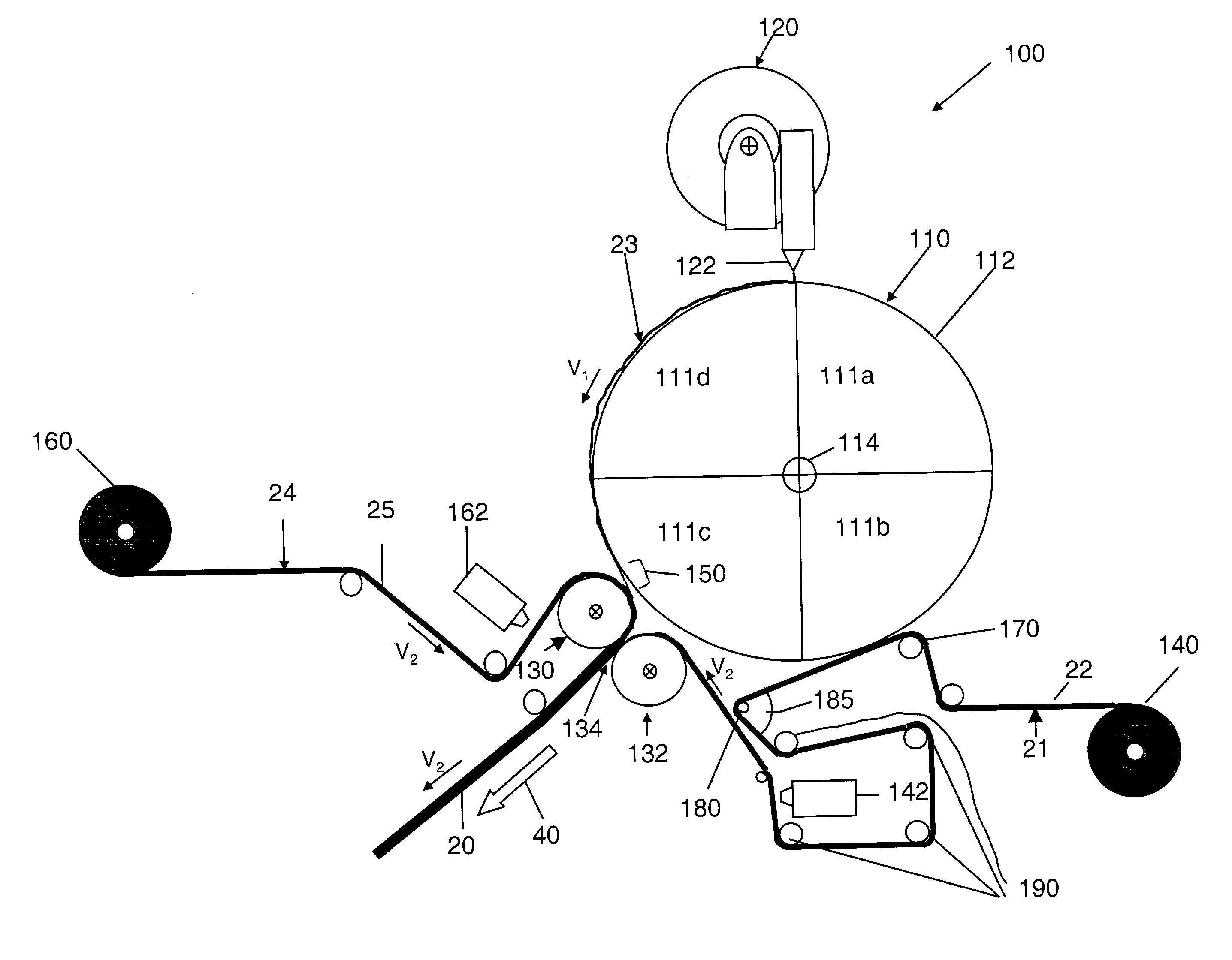 Method and apparatus for producing elastomeric nonwoven laminates