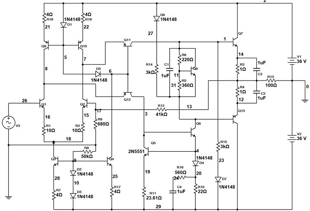 0-10m broadband amplifier