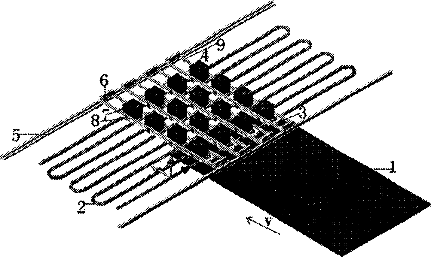 Width adjustable and temperature controllable transverse magnetic flux induction heating apparatus