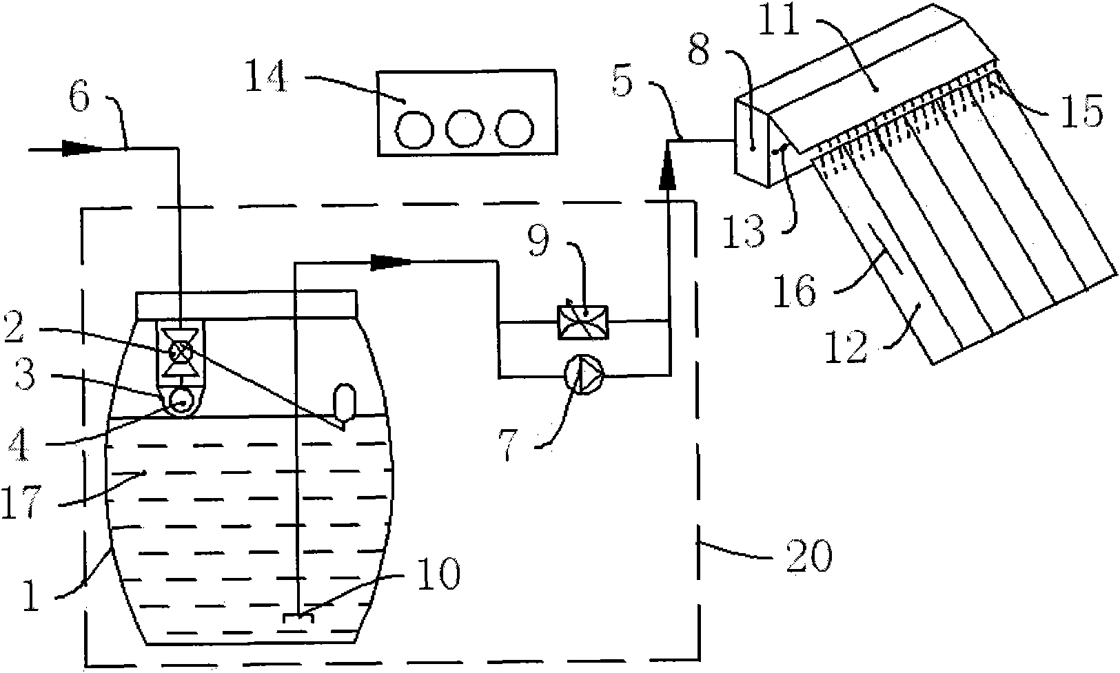 Automatic cleaning system of solar energy collector