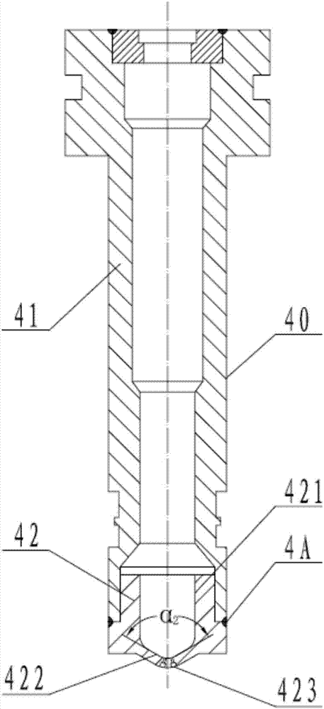 Gasoline engine gasoline sprayer nozzle