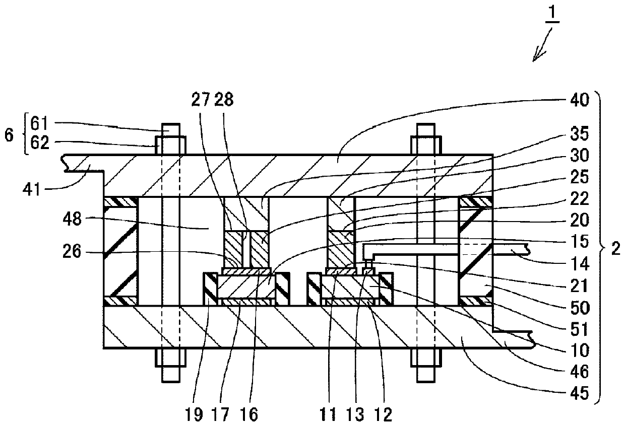 Compression type semiconductor device