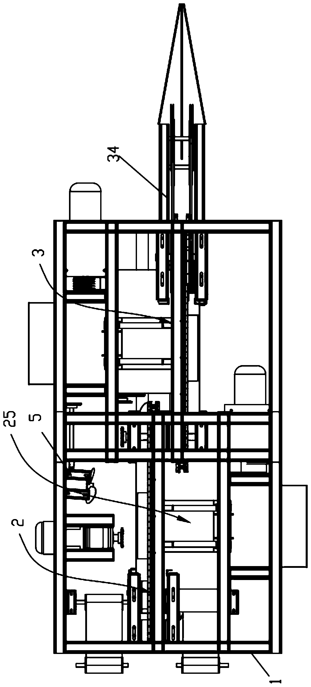 Two-way ramie stripping machine