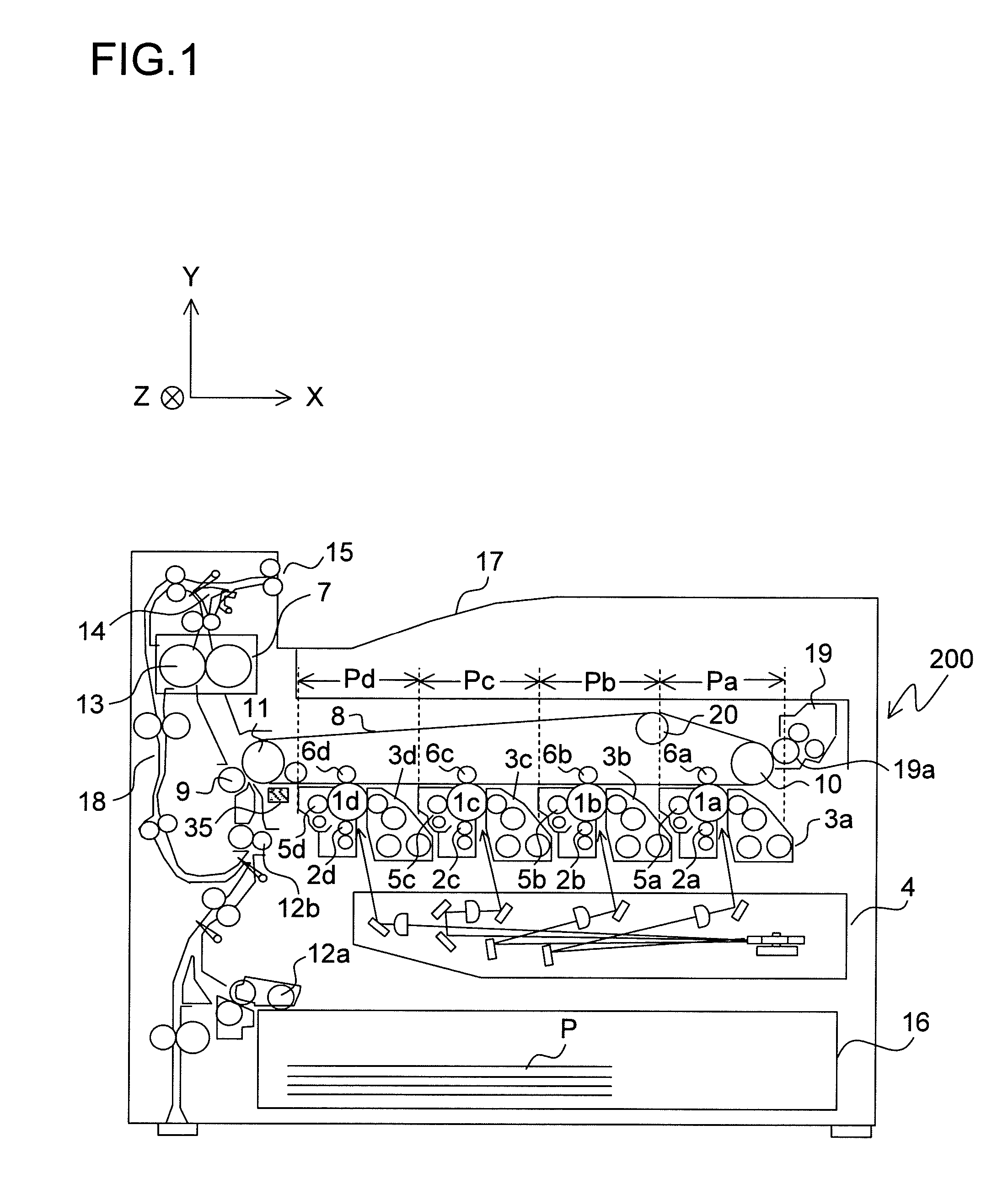 Process unit positioning device and image forming apparatus including the same