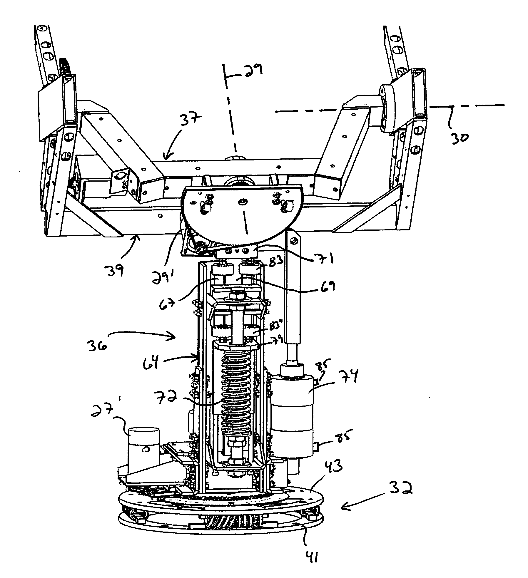 Pedestal for tracking antenna