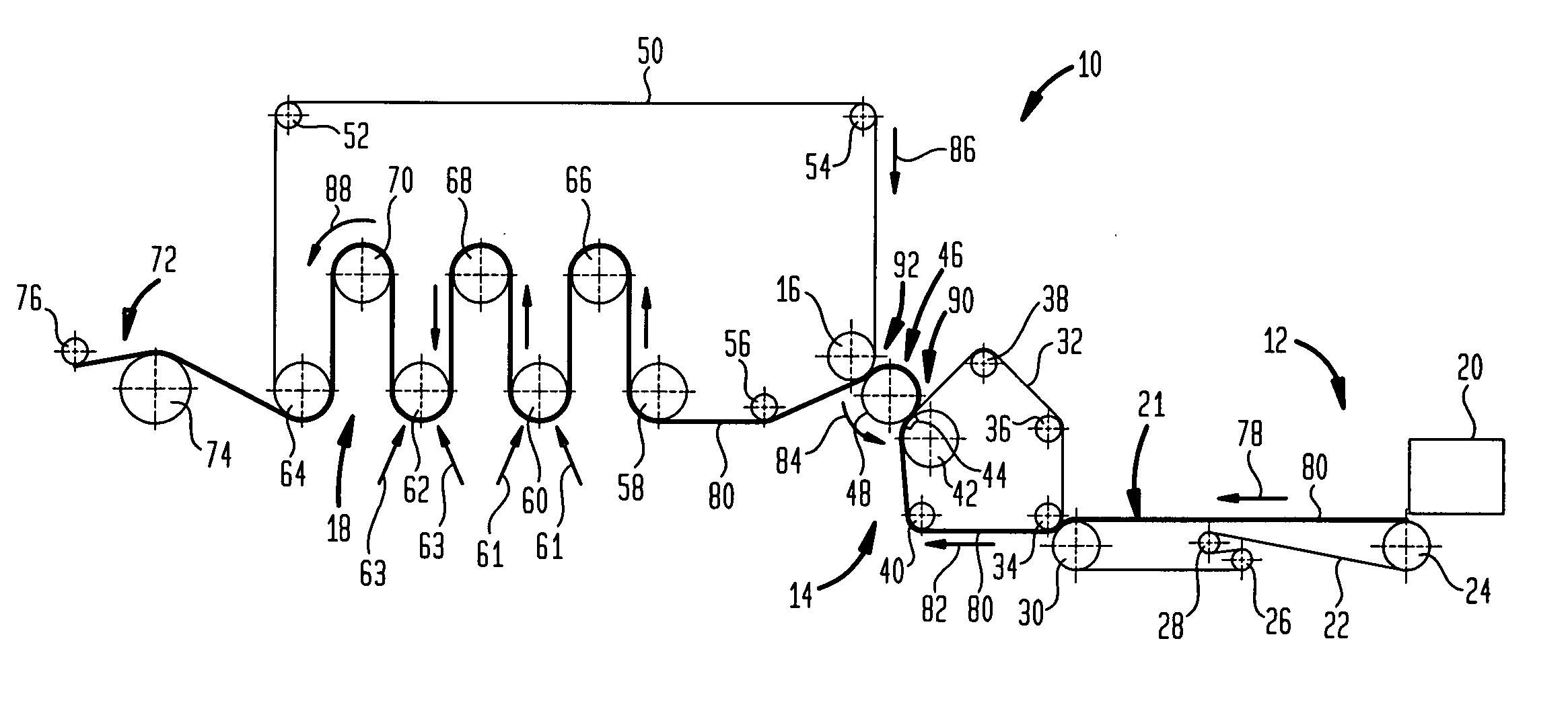 Multi-ply paper towel with absorbent core