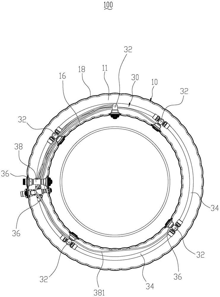 Conveniently foldable side-spraying air inflation pool