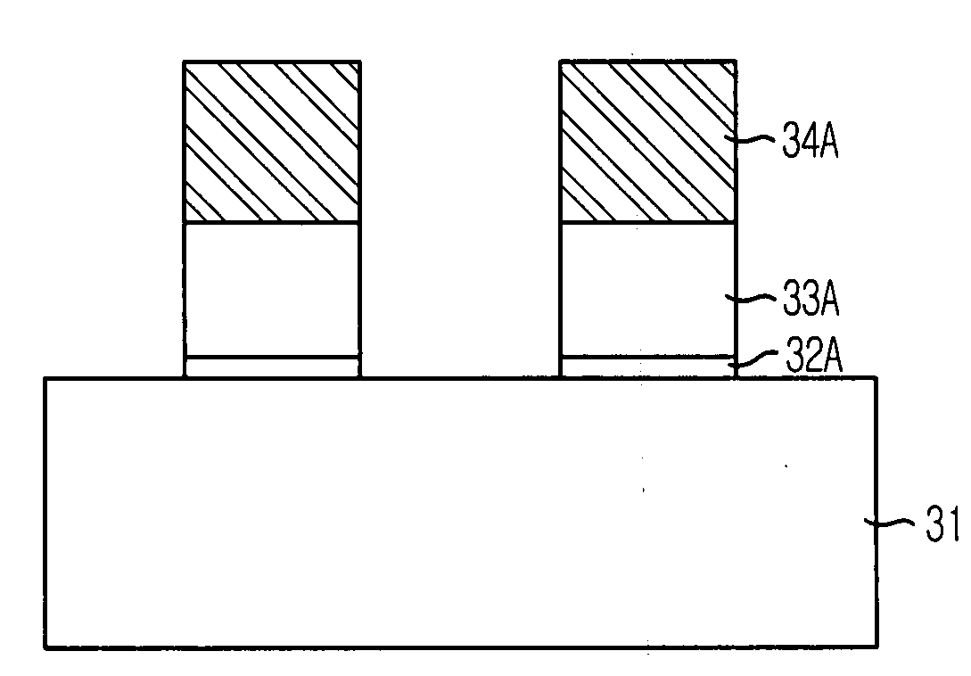 Etching method using hard mask in semiconductor device