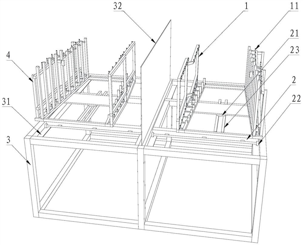 360-degree rotary iron frame welding equipment and technology allowing position of mold to be adjusted