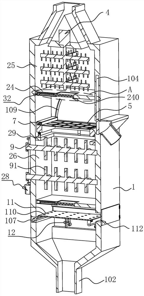 Remediation system for deep stirring and hot air injection of polluted soil