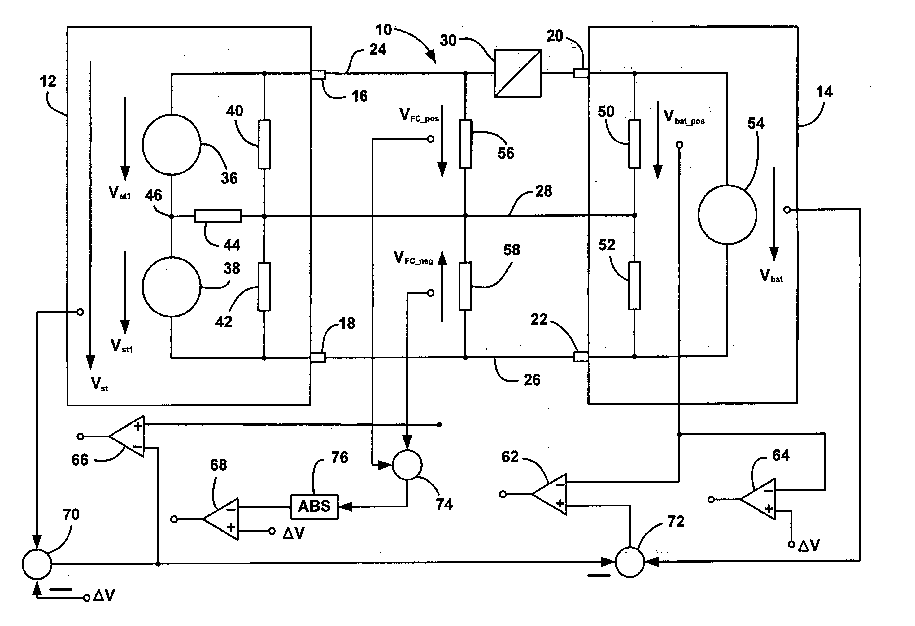 Method for detection and diagnosis of isolation faults in fuel cell hybrid vehicles