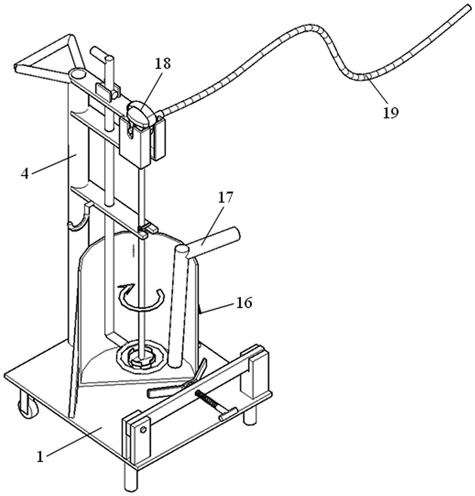 Paint Mixer Auxiliary Stand