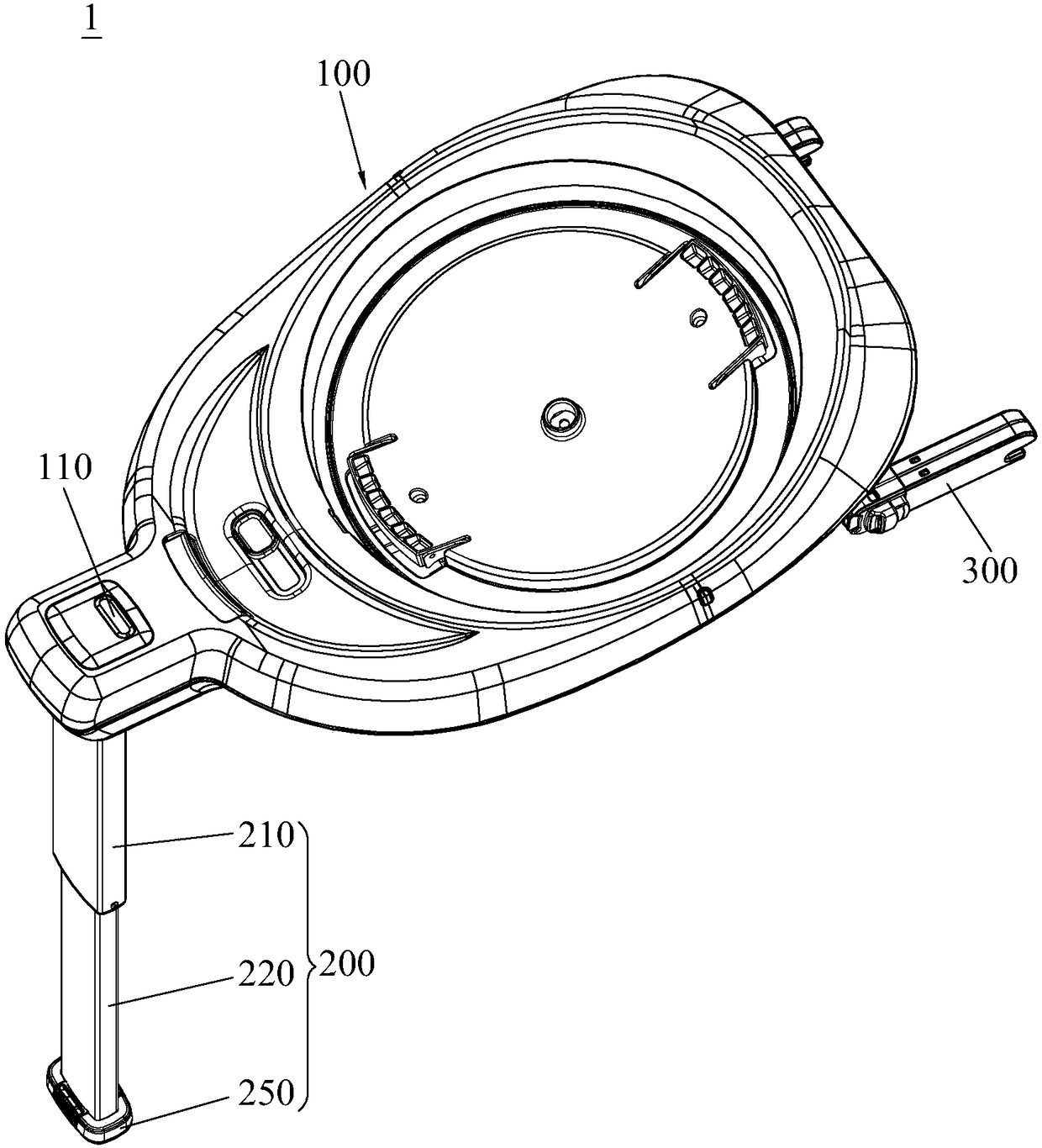 Automobile safety seat and supporting foot device thereof