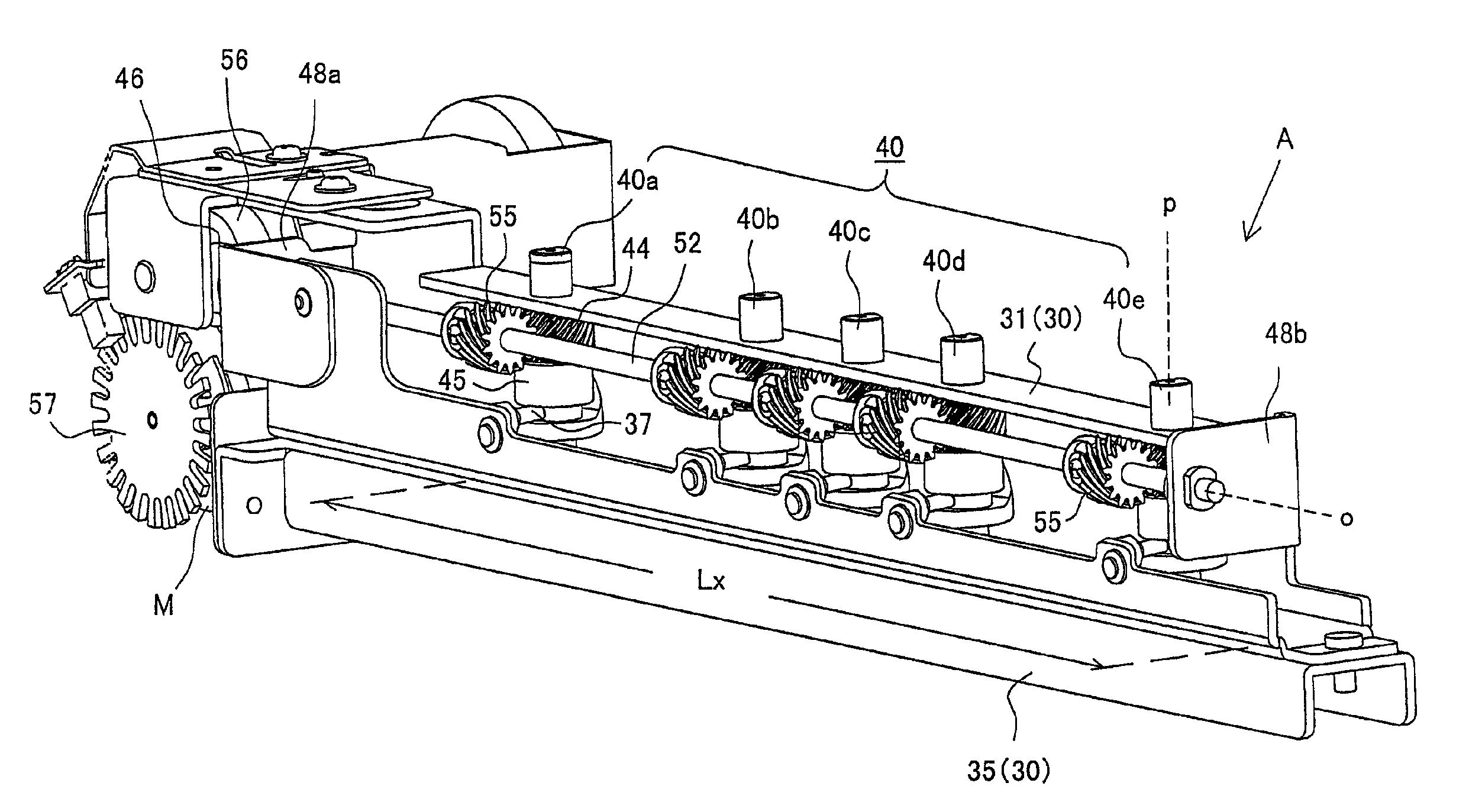 Sheet hole punching device