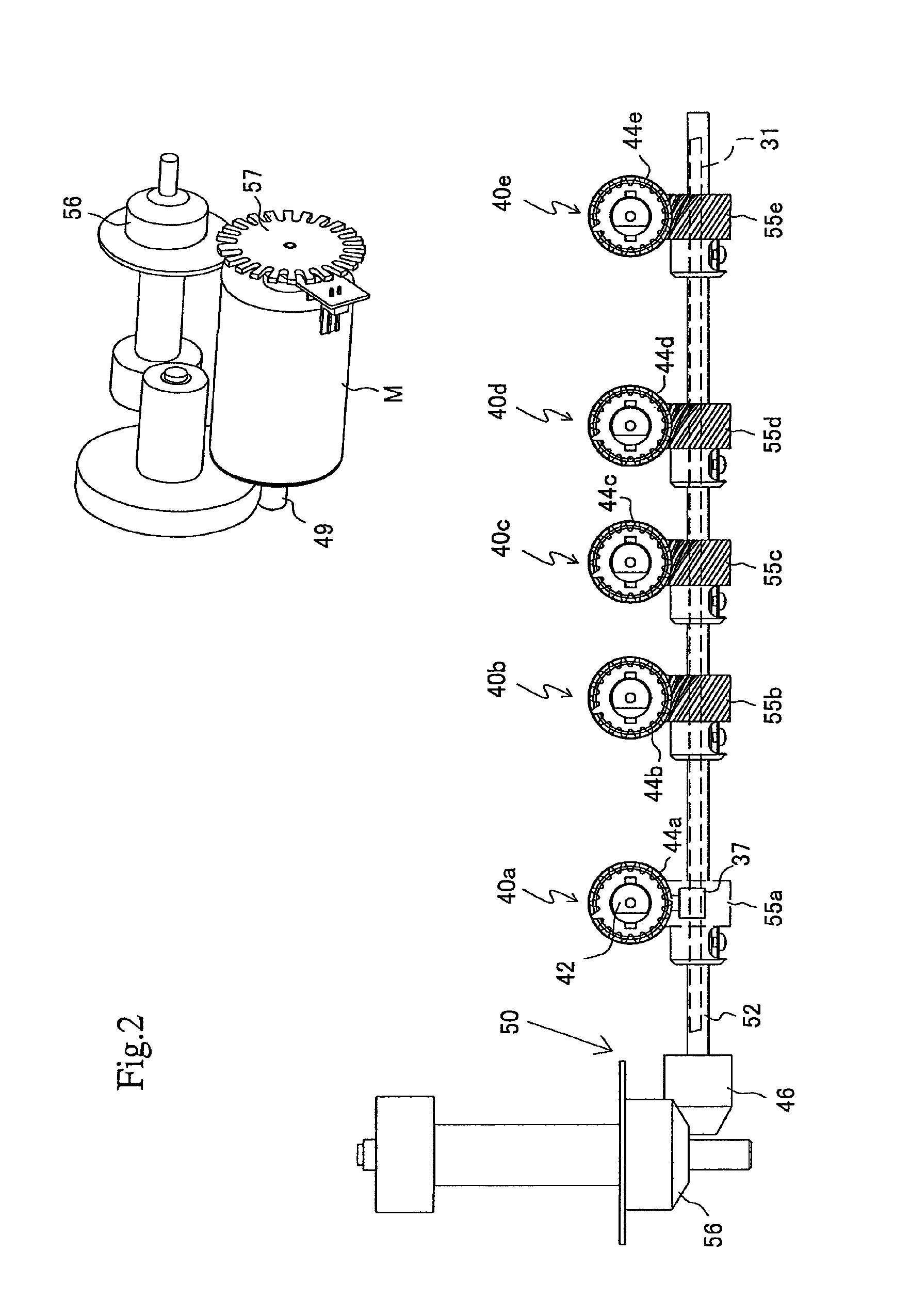 Sheet hole punching device